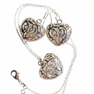 kõrverõngad ja ripats ketiga