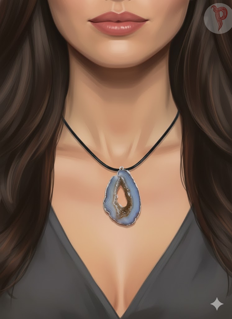 Botsvana ahhaat ripats modelli kaelas.