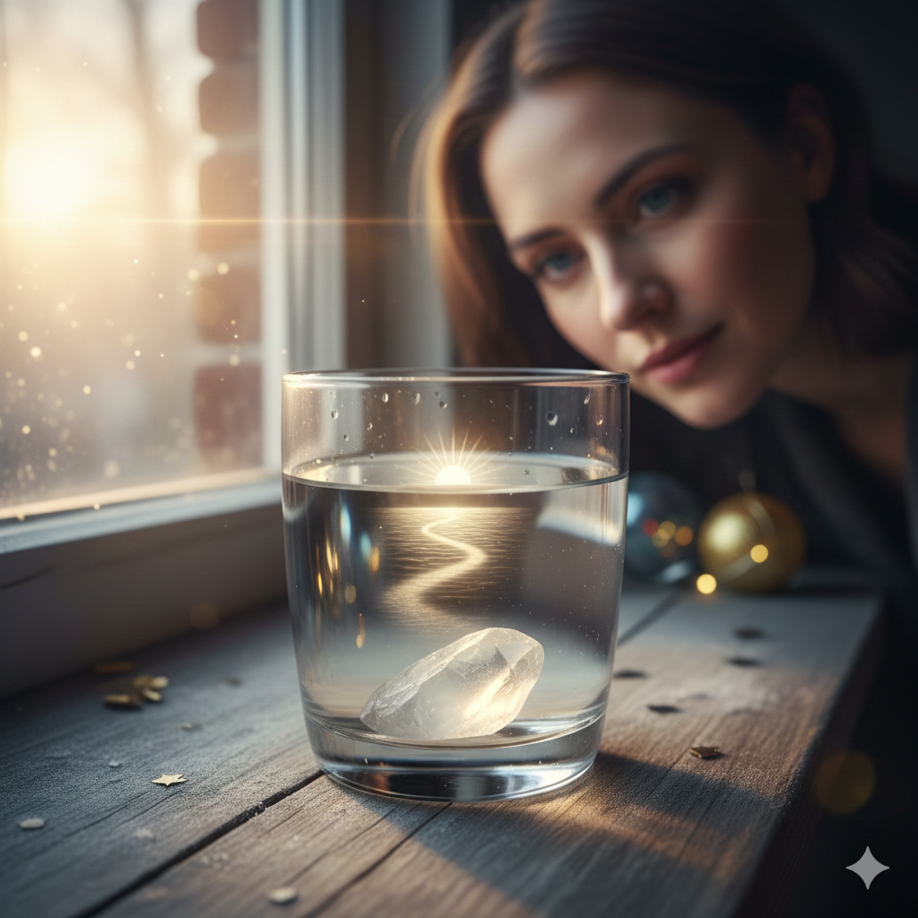 mäkristall kuu valgusega